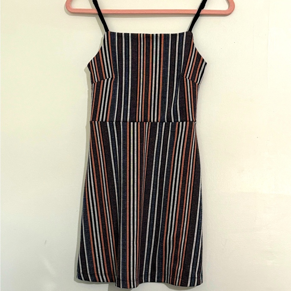 Urban outfitters junior women’s mini dress size small petite striped pin…